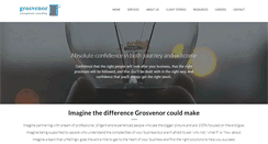 Desktop Screenshot of grosvenor.com.au
